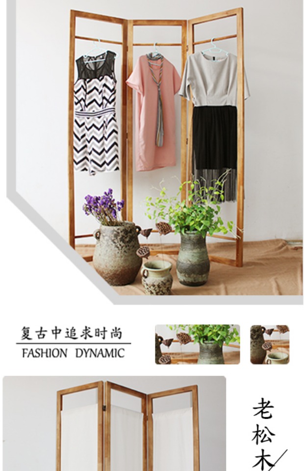 Màn hình retro Trung Quốc mới Nhật Bản Zen gấp màn hình Bắc Âu rắn gỗ phân vùng hanger cửa sổ di động - Màn hình / Cửa sổ 45 mẫu vách ngăn trang trí phòng khách tuyệt đẹp