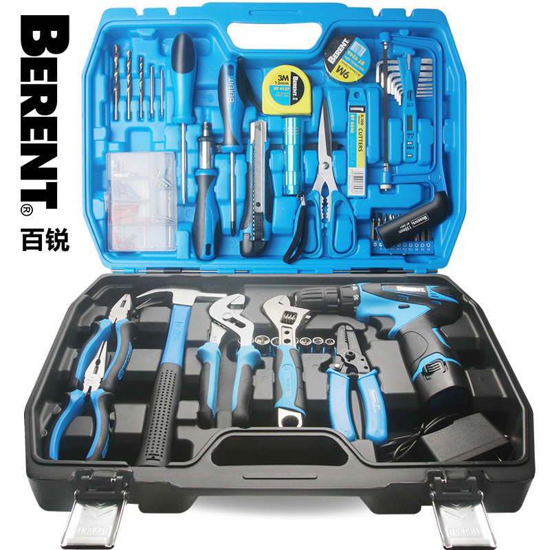 100 Sharp Hardware Toolbox Suit Home Composition Toolbox Electrician Woodworking repair Tool Group set of tools