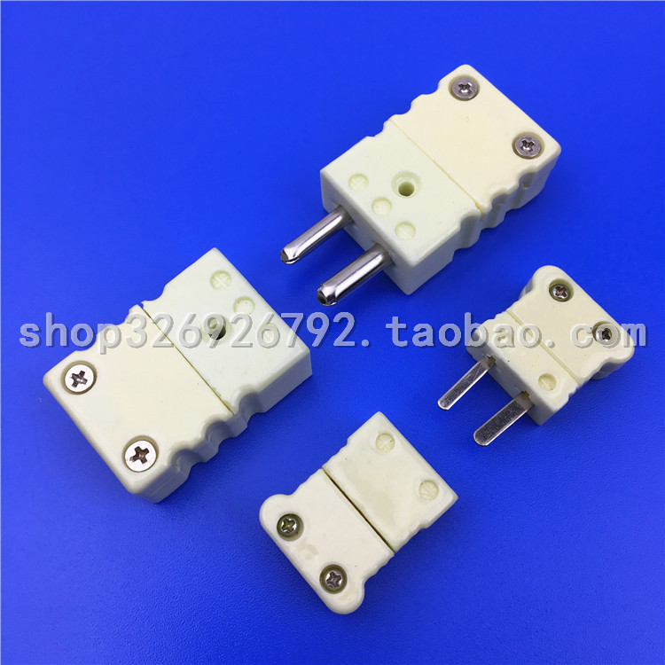 K type high temperature ceramic thermocouple plug thermocouple rapid connector thermocouple plug socket