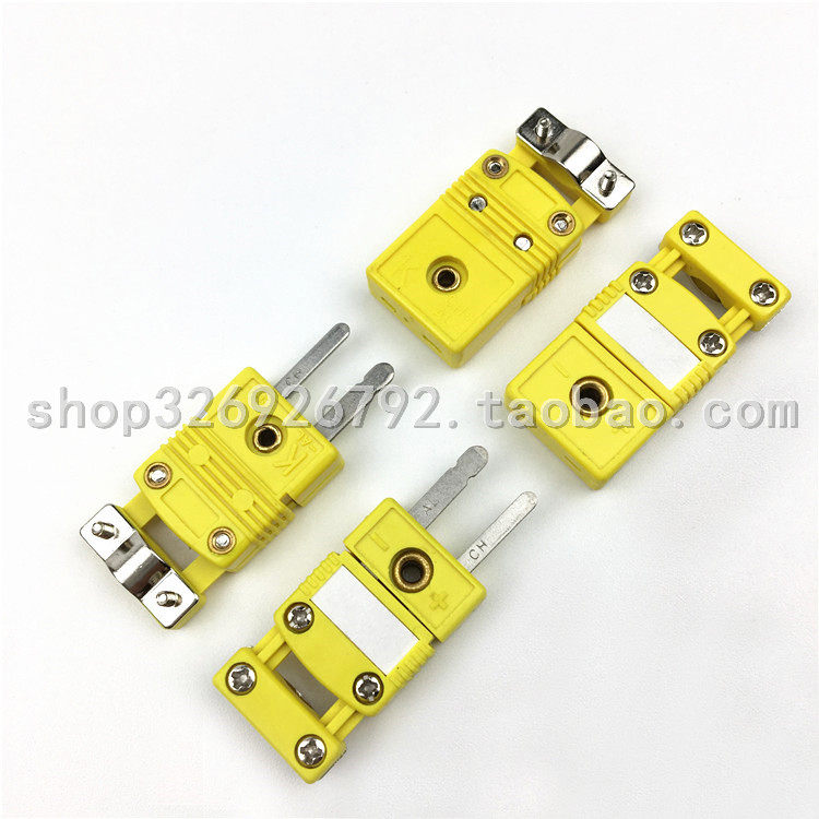 Omega thermocouple plug seat K-type connector SMPW-CC-K-MF thermocouple with tail fin male and female plug