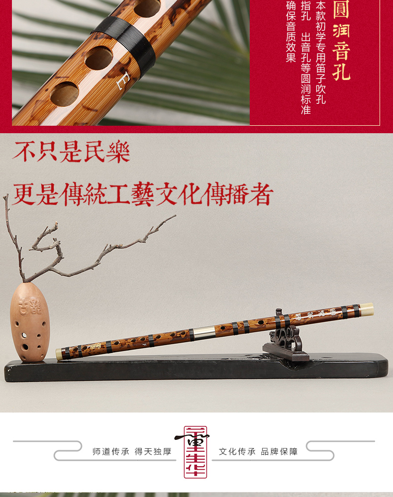 Dong Shenghua Sáo trúc sáo tre dành cho người mới bắt đầu chuyên nghiệp không có cơ sở kiểm tra sáo đàn đáy