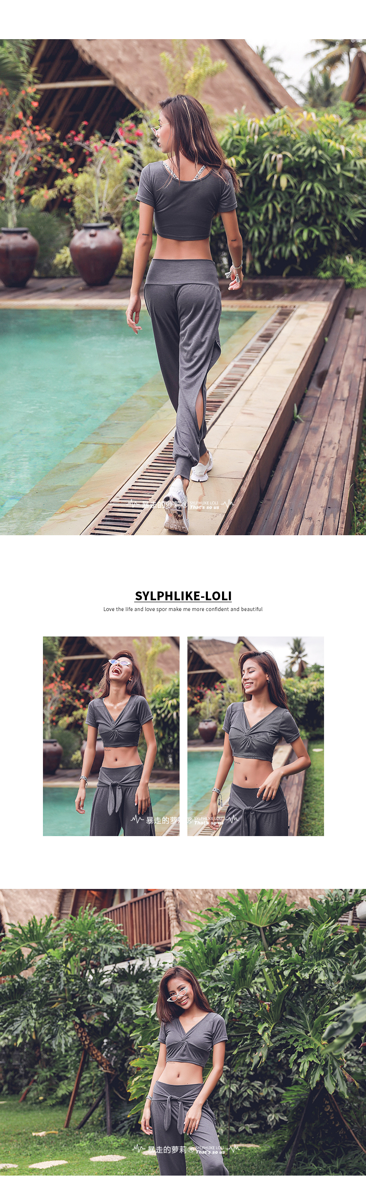 Runaway Loli Chạy thể thao thoáng khí Áo thường xuyên Tập thể dục Yoga Áo ngắn tay Áo thun hàng đầu Mặc phụ nữ - Áo phông thể thao áo tank top nam