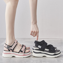  Sandals womens summer 2021 new all-match ins fashion trend thick-soled fairy style Roman sports dad fashion shoes