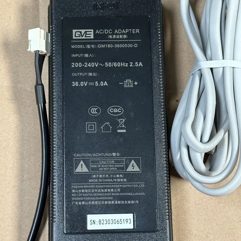 Xiaomi Water Purifier Power Adapter Gm180-3600500-D Guanyuda 36V5A Terminal Port Three Holes Xiaomi Water Purifier Power Adapter Gm180-3600500-D Guanyuda 36V5A Terminal Port Three Holes