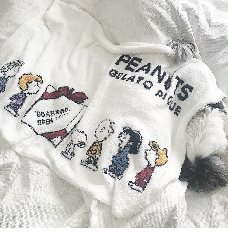 Nhật Bản mềm mại dễ thương Snoopy dày sofa ấm chăn nap chăn đôi sang trọng chăn - Ném / Chăn chăn nỉ mỏng