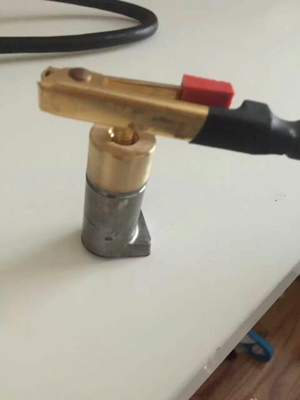 New copper straight head inner riser discharge instrument special clip electric vehicle battery activation after-sale detection lithium battery connection line