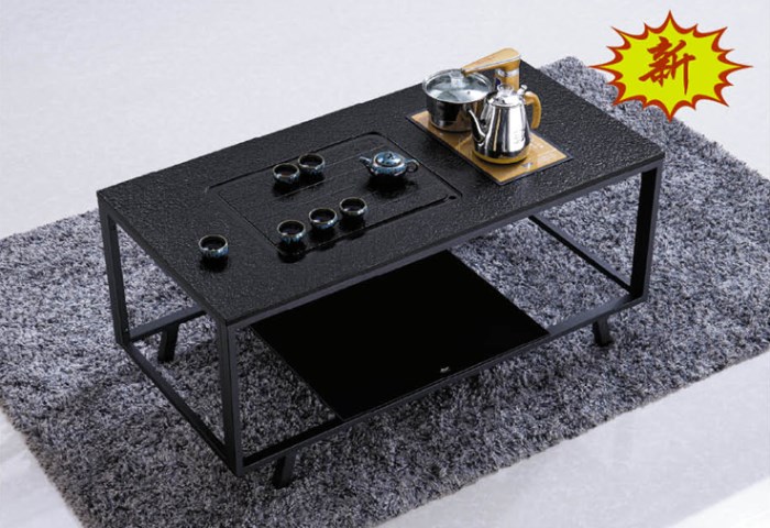 Fire Stone Kung Fu Tea Table Office Sofa Combination Coffee Table Solid Wood Automatic Kung Fu Tea Table