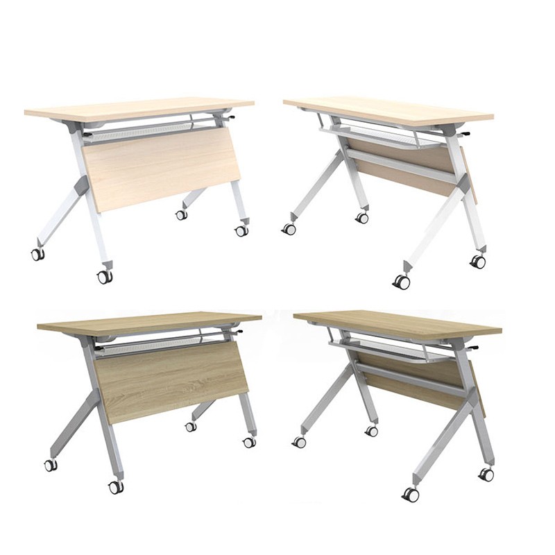 Modern simple long tables mobile conference table and chair arbitrary combination of staff table folding training table to negotiate table