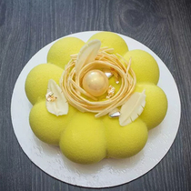 AKOKO Round 8 Petals Flowers Mousse Cake Silicone Mold Method West Point Food Grade Baking Flower Mold 2015