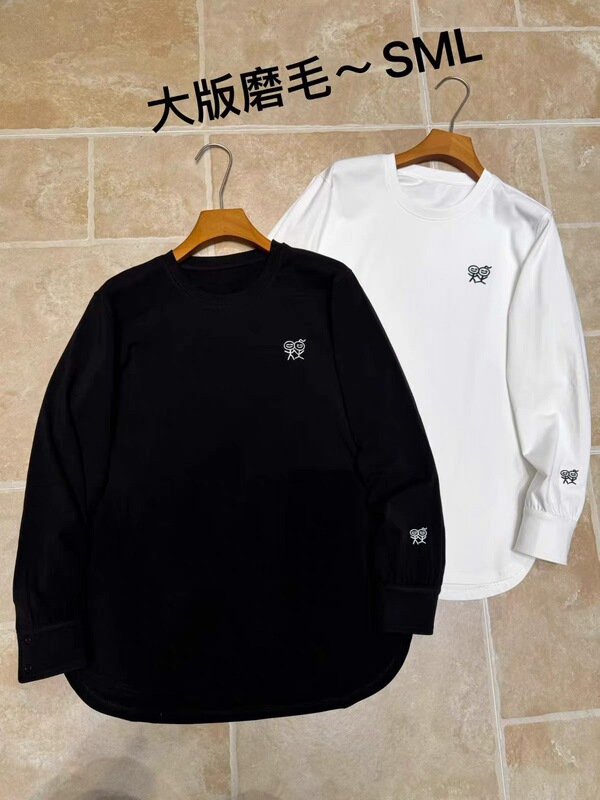 8 European Station 2026 Winter New Fashion Round Neck Stickman Embroidery Loose Fleece Long Sleeve T-Shirt 8 European Station 2026 Winter New Fashion Round Neck Stickman Embroidery Loose Fleece Long Sleeve T-Shirt