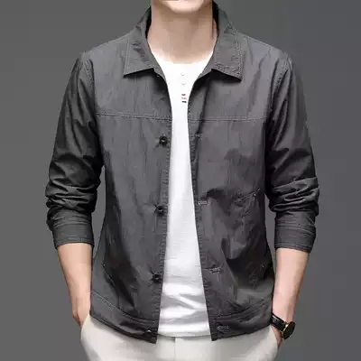 Jacket men's trend brand summer thin section 2021 new business casual top clothes high-end men's jacket spring and autumn