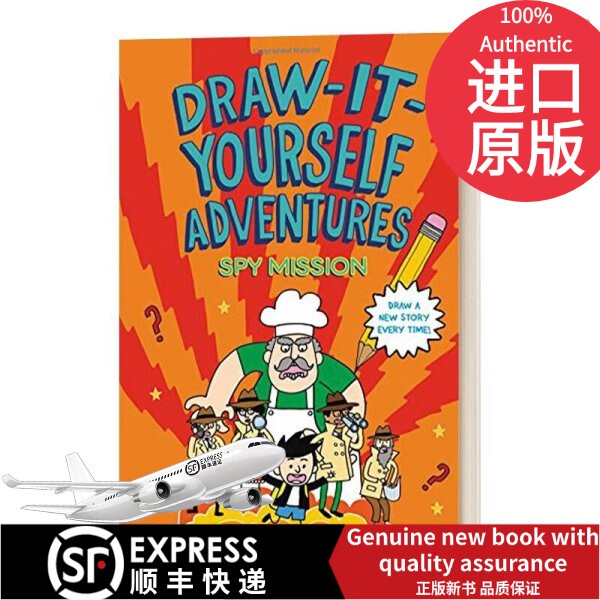 [In-Stock Imported Original Books] English Original Version Draw-It-Yourself Adventures: Spy Mission Hardcover English Edition Imported English Original