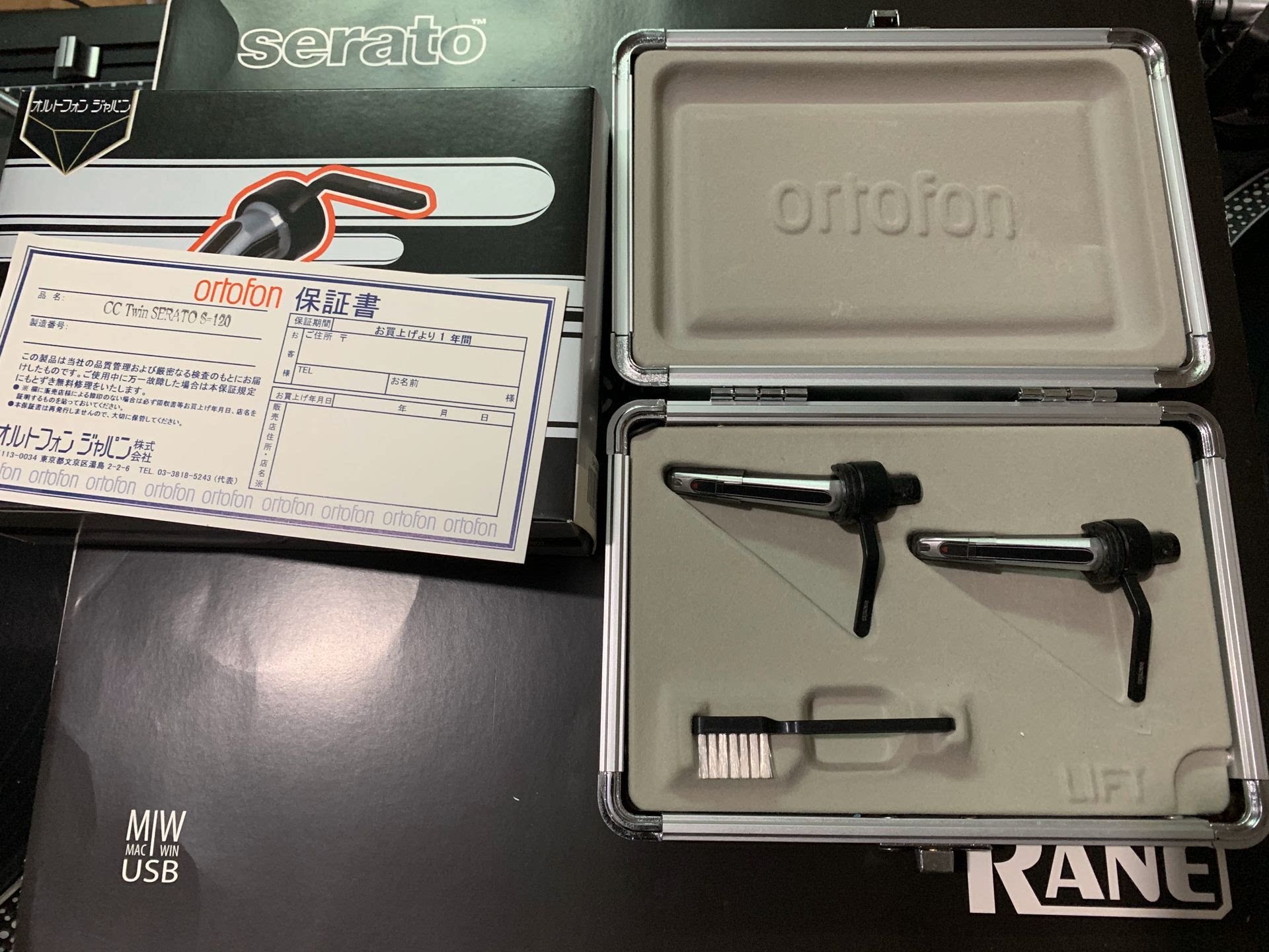 High Wind Ortofon S-120 Two-head two-pin black adhesive record machine singing needle aircraft head singing pin