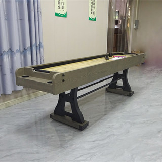 Wenle luxury shuffleboard table solid wood resin craft