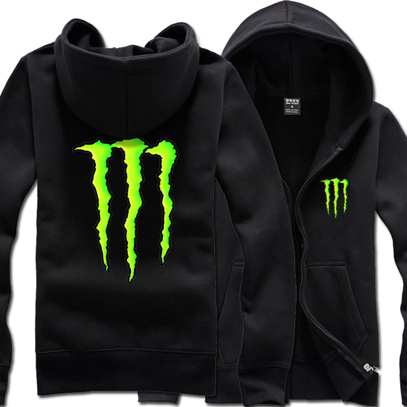 Cute Paw Print Scratch Mark Devil Claw Korean Style Zipper Green Paw Devil Claw Casual Sweatshirt Men's Work Uniform Cardigan Clothing