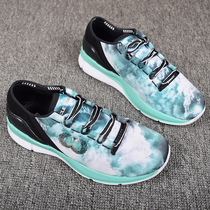 Breaking the tail goods foreign trade spring and summer leisure sports shoes women ink printing cloth shoes soft bottom breathable jogging shoes tide