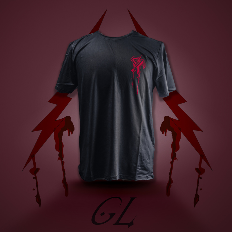 Gl 24Ss Extreme Aou Scar Diamond 3m Reflective Training Track and Field Basketball Short Sleeve Black