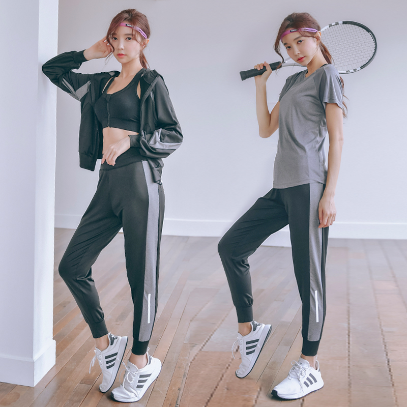 Net red yoga clothes women's autumn and winter loose and thin quick-drying running gym fashion sports suit beginner sexy