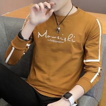 Official website flagship store 2021 new spring and autumn long sleeve T-shirt mens Tide brand bottoming shirt Korean version of the trend coat