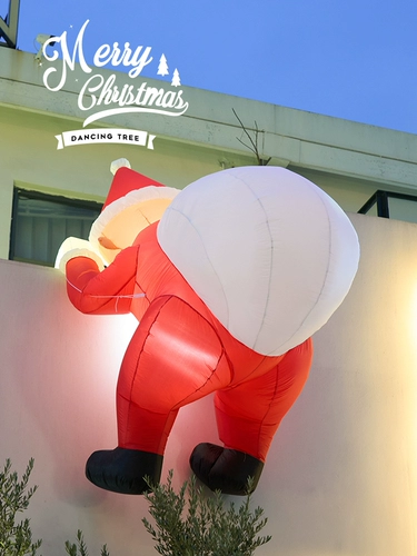Рождественское дорожное надувное украшение для пожилых людей, атмосферный макет