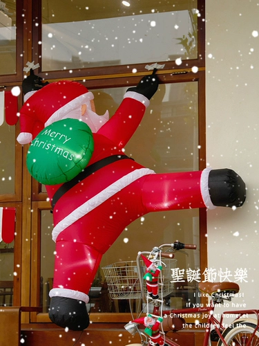 Рождественское украшение для пожилых людей, надувной макет, атмосферный реквизит, наряжаться