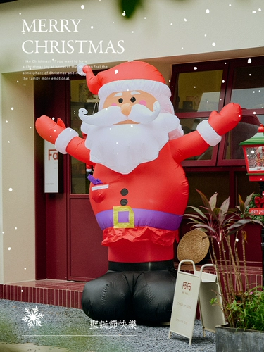 Рождественское дорожное надувное украшение для пожилых людей, атмосферный макет