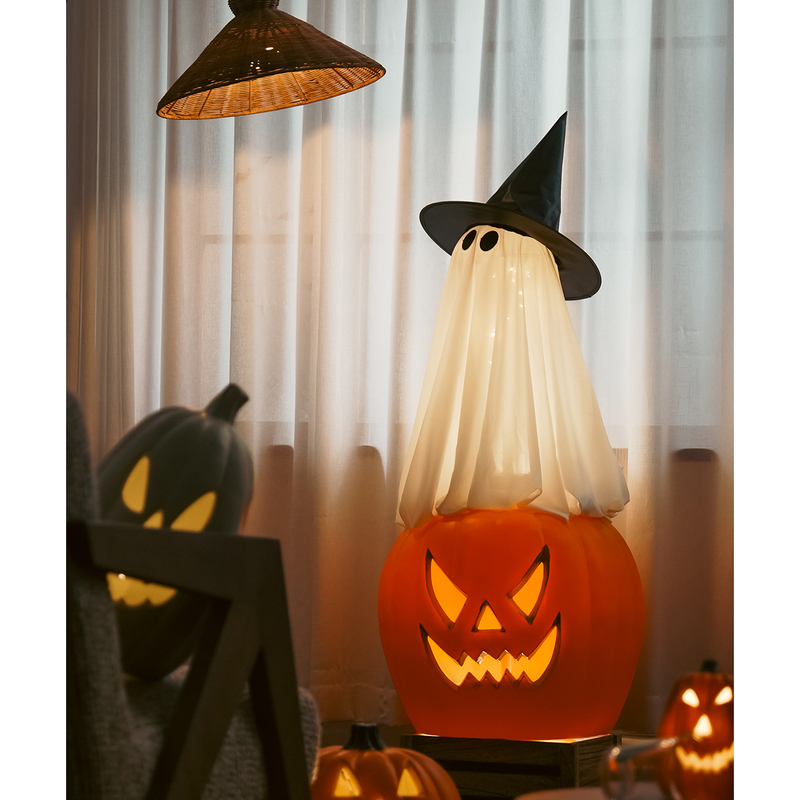 Halloween Night Themed Decorations, Pumpkin Lanterns, Ghost Ornaments, Holiday Party Decorations, Shop Atmosphere Decoration Props Halloween Night Themed Decorations, Pumpkin Lanterns, Ghost Ornaments, Holiday Party Decorations, Shop Atmosphere Decoration Props