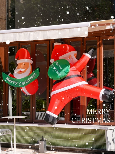 Рождественское украшение для пожилых людей, надувной макет, атмосферный реквизит, наряжаться