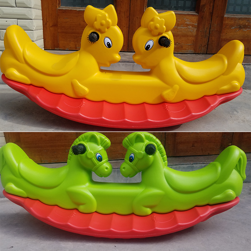 Special Price Kindergarten Double Rocker Rocker Rocker Shake Thick Whale Seesaw Children Plastic Rocker