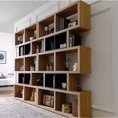 Bookshelf bookcase shelf Simple modern living room compartment cabinet display storage shelf Bay window cabinet bookcase sundries storage