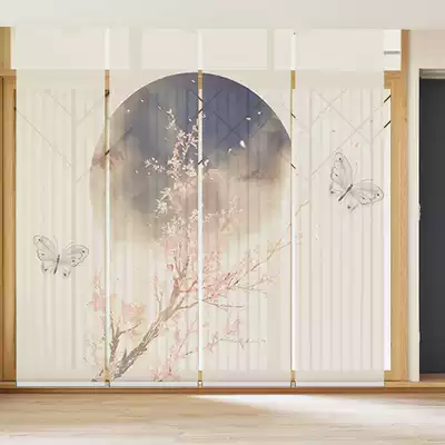Japanese-style roller blinds Simple modern electric blinds New Chinese curtains Shading office screens Bedroom soft partition