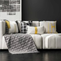 Minimalist modern light lavish light grey yellow Living room sofa Pillow Cushion Boilerplate Room Cushions Car Clubhouse Lean