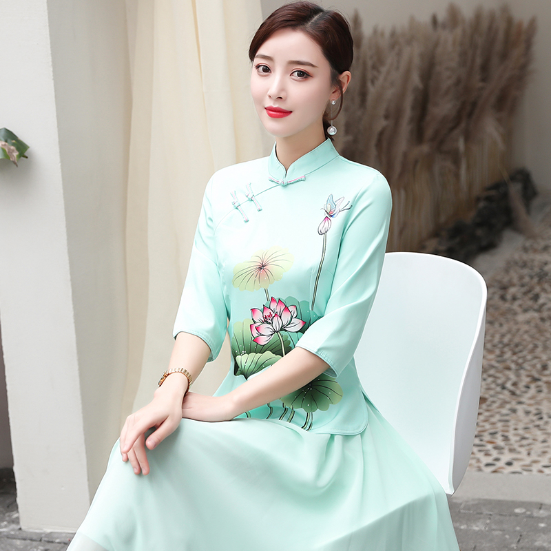 Summer cheongsam, dress, 2021 collection, Chinese style