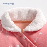 Комбинезон для новорожденных, пуховик, детское утепленное удерживающее тепло боди для выхода на улицу