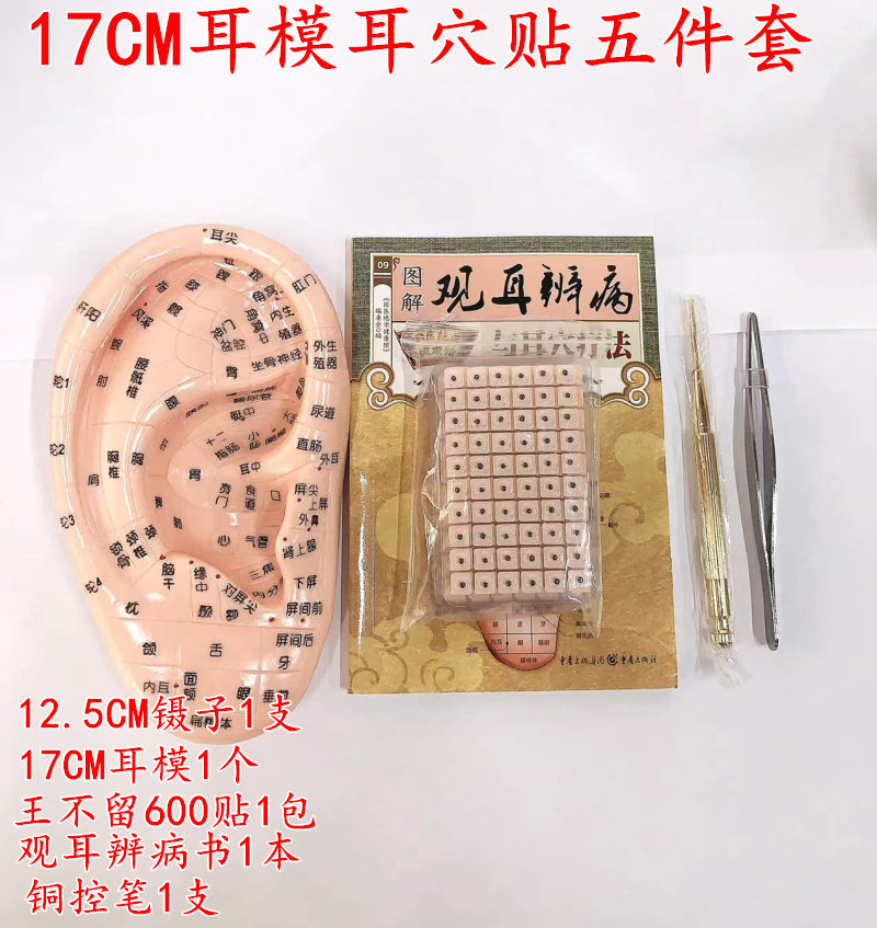 耳朵模型不留行籽耳贴耳压耳穴探针探笔耳豆贴耳穴贴套装 包邮