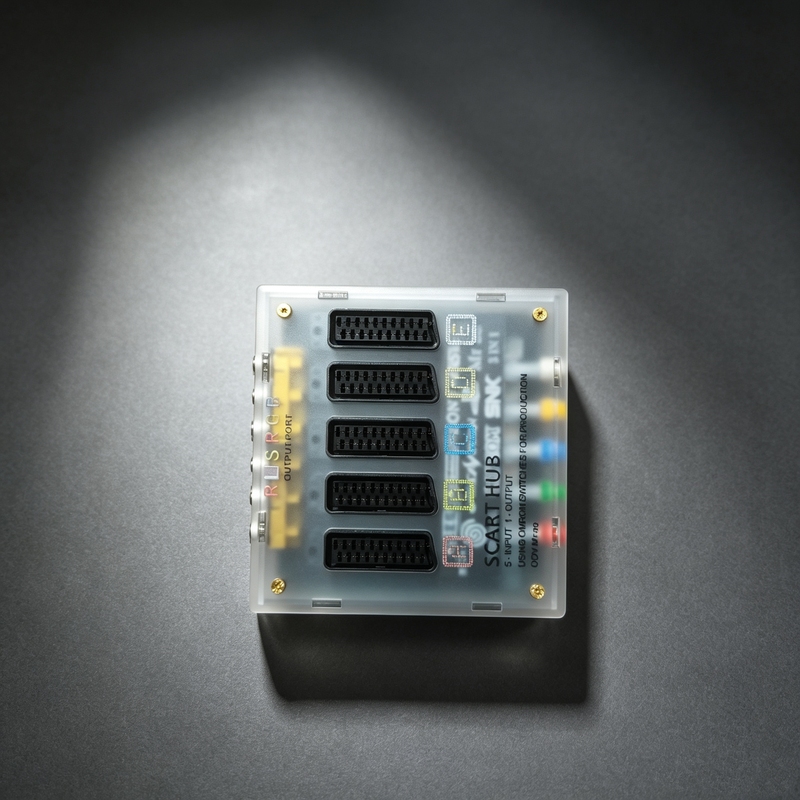 Retro Console Scart Multi-In One-Out Matrix Rgb Video Switcher European Standard Broom Head Input Rca Output Retro Console Scart Multi-In One-Out Matrix Rgb Video Switcher European Standard Broom Head Input Rca Output