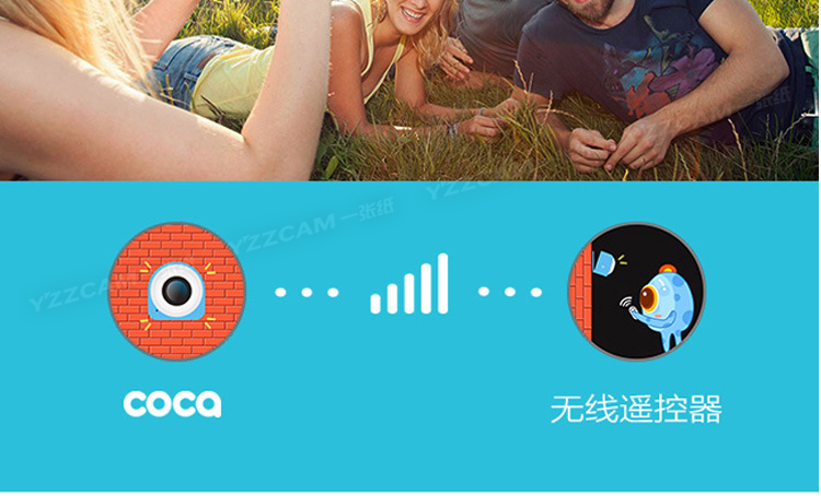 Máy ảnh mini ngoài trời COCA kết hợp camera kỹ thuật số HD hẹn giờ điều khiển wifi thông minh máy quay video