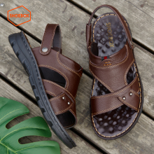 达芙妮SHOEBOX鞋柜官方真皮凉鞋