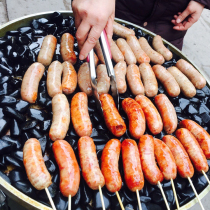 Taiwan original sausage volcanic stone roasted sausage cold tunnel hot dog sausage 600g10