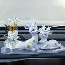 Safe Journey Deer Goddess Car Decoration Center Console Car Advanced Sense Mercedes Benz Internet Celebrity Car Interior Decoration Decoration