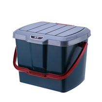 Can sit on plastic fishing bucket crew multi-purpose bucket portable picnic storage bucket square bucket square bucket tool bucket