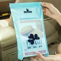 50 loaded trucks with lanyard adhesive disposable sealable garbage bag car seat back hanging garbage storage