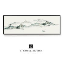 New Chinese living room sofa background wall decorative painting single atmospheric landscape back with backing Mountain hanging painting Zen ink painting