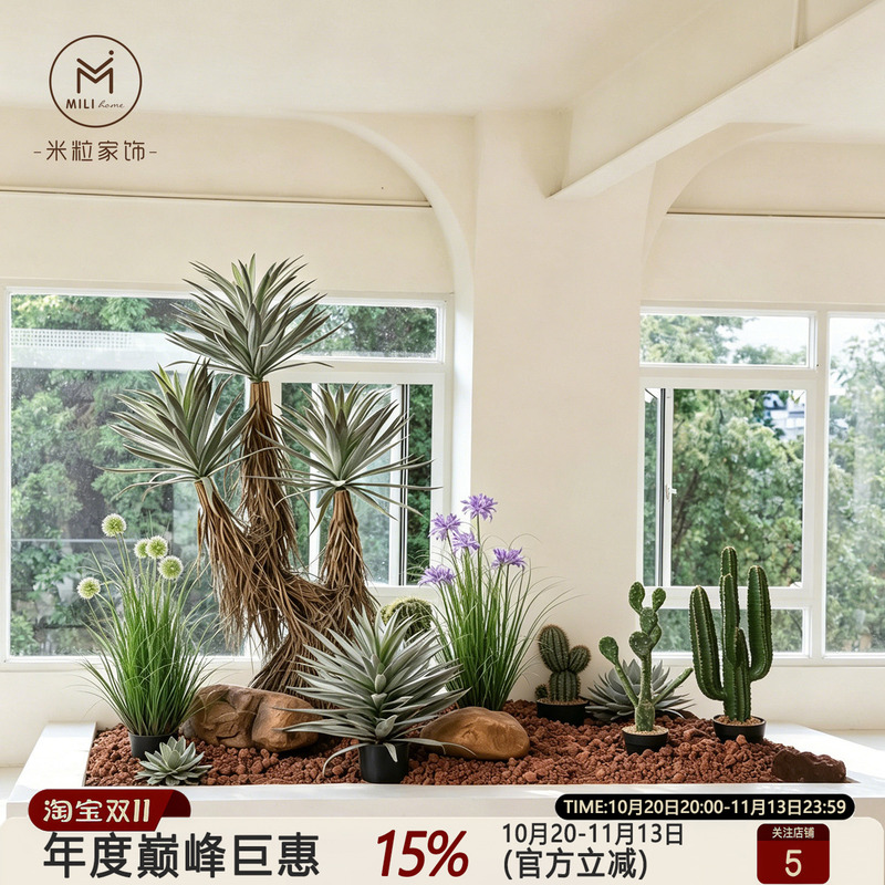 Original High-Quality Artificial Cactus Plant Landscaping Scarecrow Sand Plant Landscape Desert Greenery Ornament