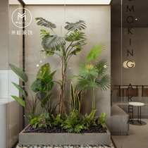 Rice grain home decoration Scape Plant Accessories Moss Turf White Sandstone Goose Pebble Fake Mountain Green Planting Landscape Matching Accessories