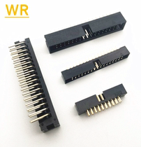 2 54 simple horn socket soft cable jtag socket interface DC3-6P8P10P-64P double row straight needle bend