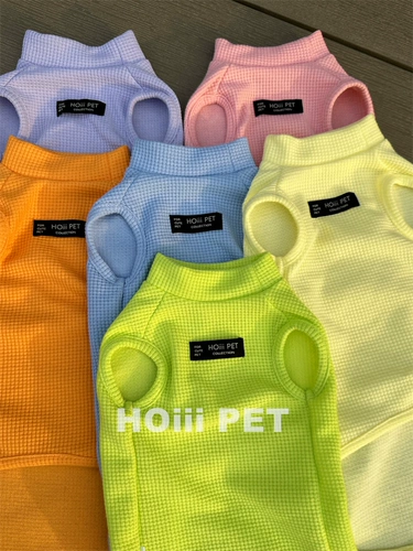 Hoiii Pet летний мульти -колор жилет Huafer, немецкая одежда, безволочная одежда для кошачьей воздуходушки и хлопок