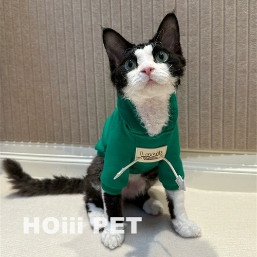 Hoiii Pet Tide Motors Конверсионное свитер дайвинг сфинкс безволосоко