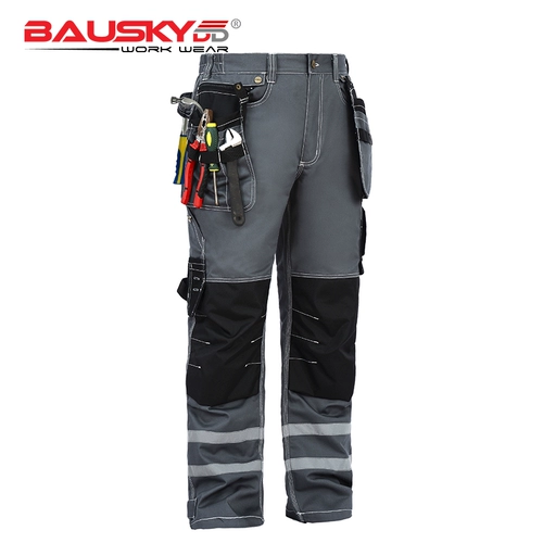 Bauskyddb114 Paushiji Duo Duo Duo защищает рефлексивную полосовую инструмент для мужских брюк.