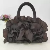 С бантиком, большой, кофейный